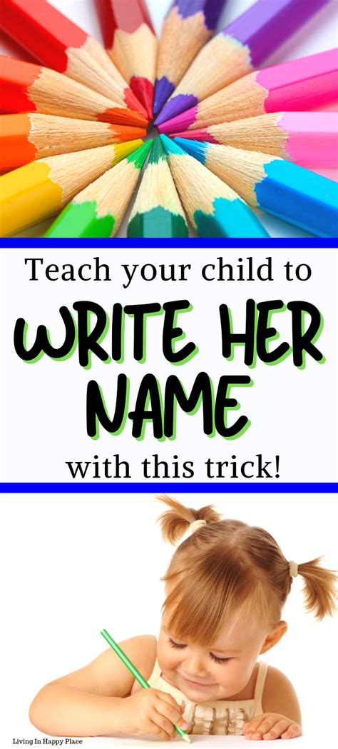 Teach Your Child To Write Her Name With This Trick Kindergarten Prep