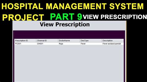 Hospital Management System Project In Java Mysql Part Youtube