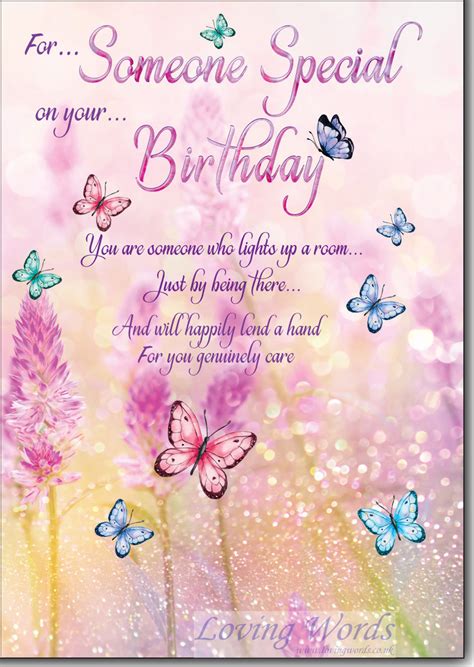 Free Printable To Someone Special Birthday Greeting C