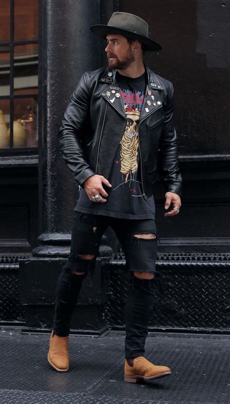 Love His Outfit Rocker Style Men Rock Style Men Mens Clothing Styles