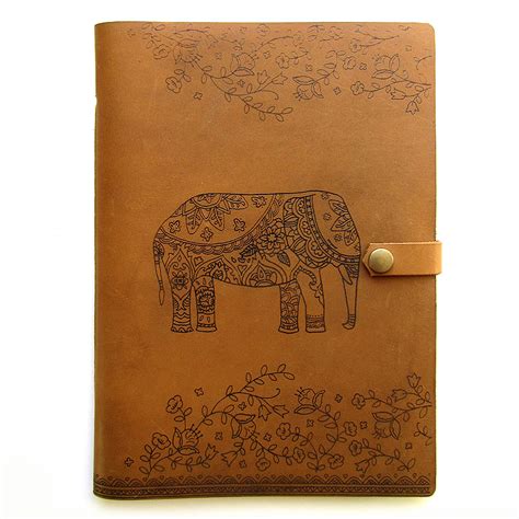 Journal Decorated Elephant Wildflower