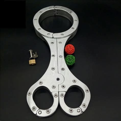 Adult Unisex Luxury Anodized Aluminum Sex Bondage Neck To Wrist