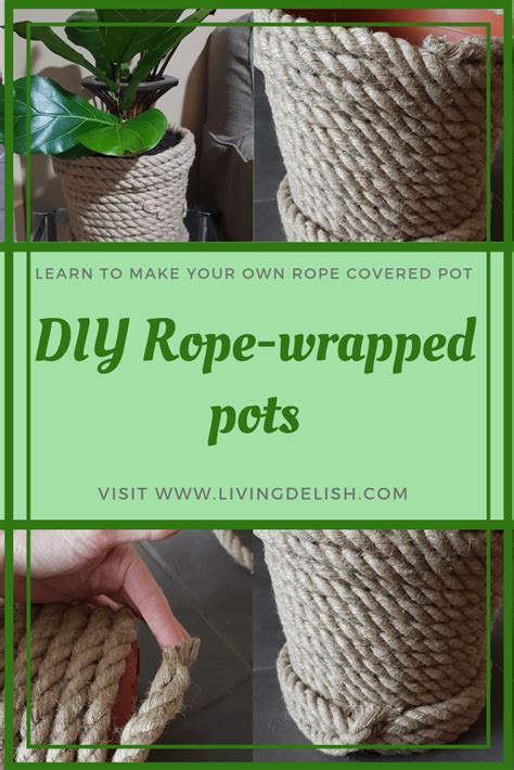 Diy Rope Wrapped Pot Living Delish