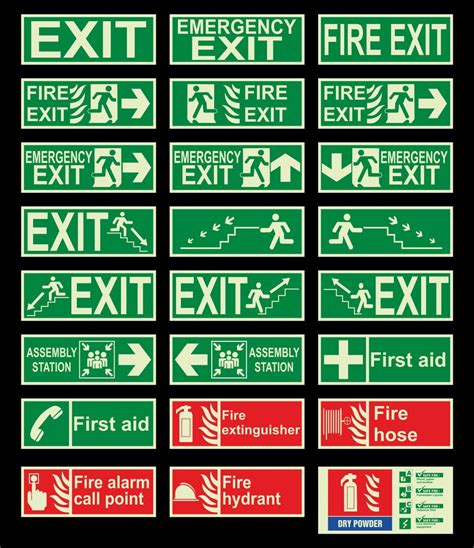 Fire Safety Signage And Direction Boards Thickness 4 8mm At Rs 25