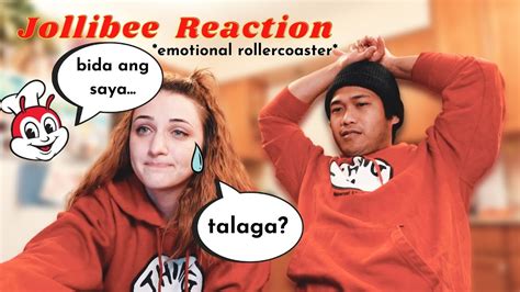 jollibee commercial reaction all emotions present amwf filipino couple youtube
