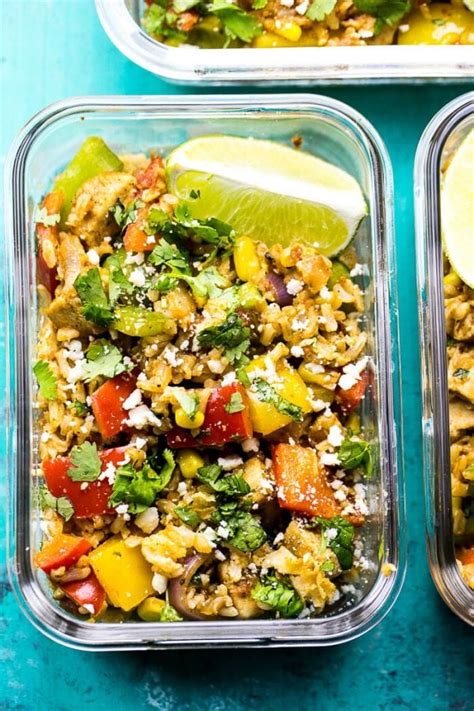 0 point fiesta chicken is a perfect weight watchers freestyle recipe your family will love to see you make! Meal Prep Fiesta Chicken Rice Bowls | The Girl on Bloor