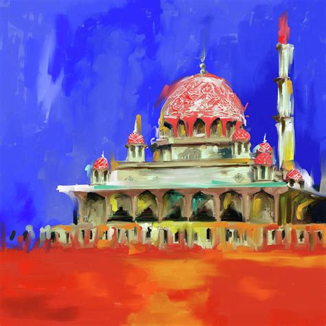 Putra Mosque 412 I Painting By Mawra Tahreem Fine Art America