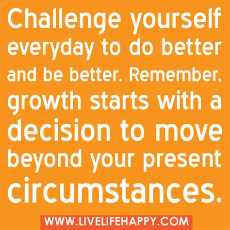 Challenge Yourself Live Life Happy
