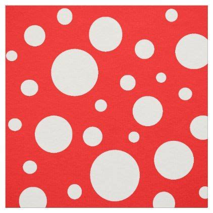 Mushroom Spots Fabric Red Gifts Color Style Cyo Diy Personalize