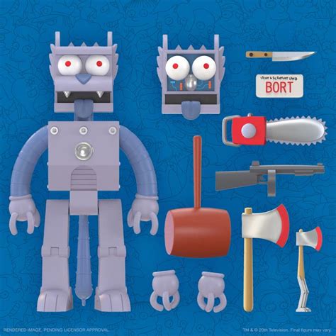 Robot Scratchy The Simpsons Ultimates 7 Inch Action Figure