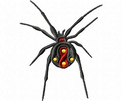 Black Widow Spider Sewing Embroidery