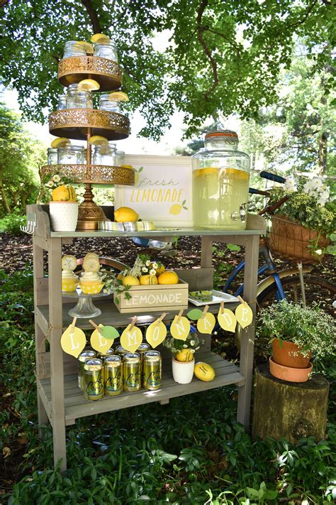 lemonade stand fun for easy breezy summer entertaining lemon themed party lemonade stand