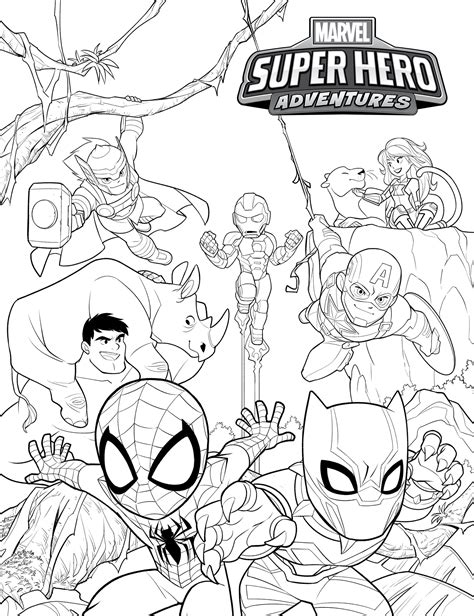 Marvel Heroes Coloring Pages (Page 1) - Line.17QQ.com - Coloring Home