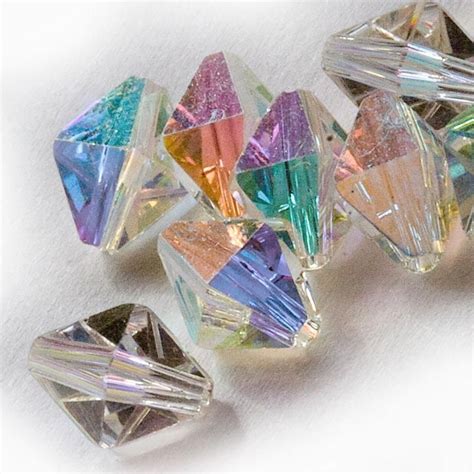 Swarovski Crystal Aurora Borealis Diamond Bead Art 5121 85x65mm Pkg