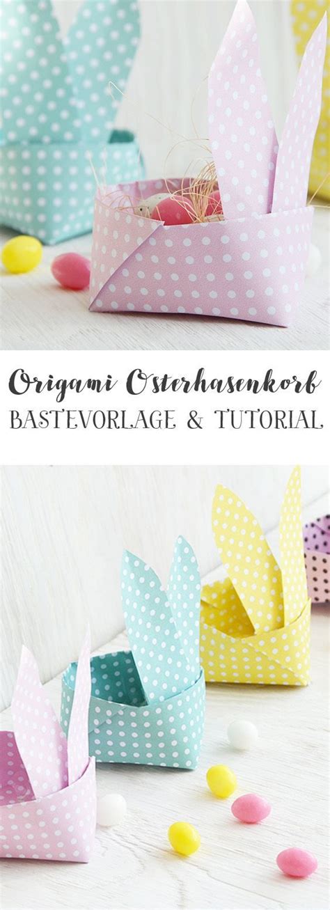 .bastelvorlage 885 malvorlage ostern ausmalbilder kostenlos, osterhase bastelvorlage. Origami Osterkorb - Ganz einfach mit der kostenlosen Bastelvorlage und dem Tutorial ...