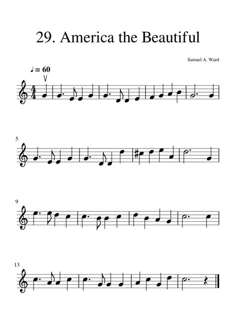 String Builder Book 2 Violin 29 America The Beautiful Sheet Music