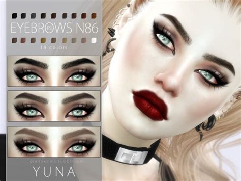 Sims 4 Pralinesims Eyebrows Maxis Match Pack Plmup