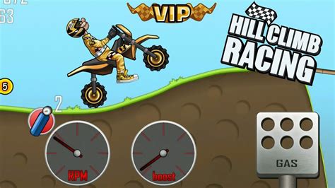 Vip Motocross In Hill Climb Racing 1 Gameplay Youtube