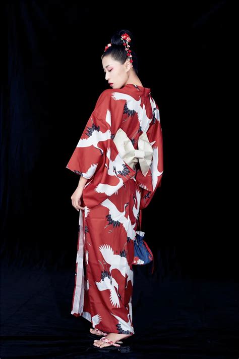 Yukata Kimono Traditional Cosplay Geisha Vintage Clothing Printing