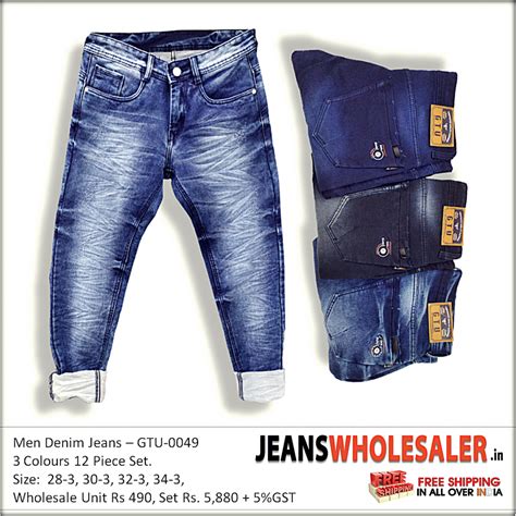 Buy 3 Colour Wholesale Men Denim Stretch Jeans Wholesale Rs 490