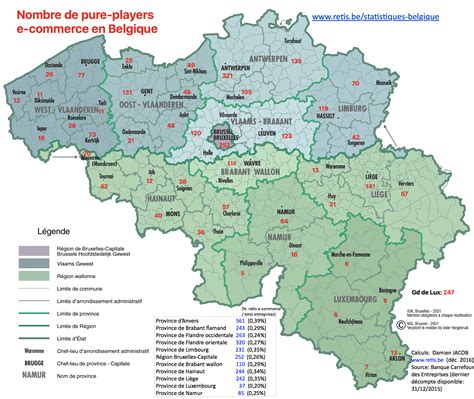 Provincial… the provincial government consists of three main parts: Carte des e-commerçants en Belgique - Retis