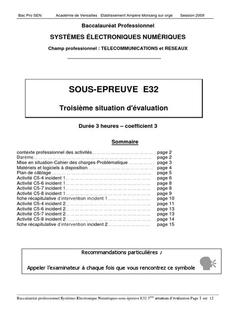 Exemple Dossier De Synthèse Bac Pro Sen  Le Meilleur Exemple