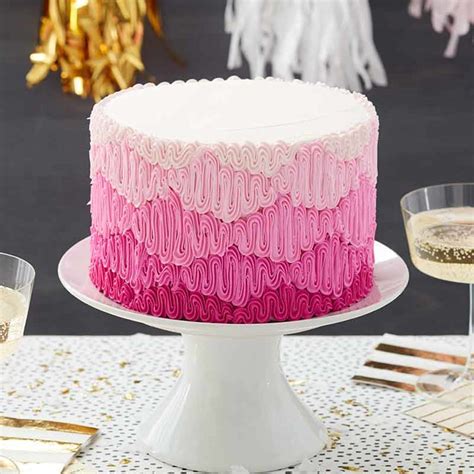 Pink Ombre Cake Wilton