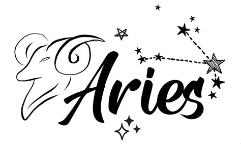 Vinyl Wall Art Decal Aries Constellation Pattern 12 X 20 Stick And