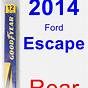 Ford Escape Rear Wiper Blade Removal