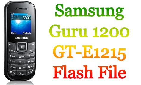 Samsung Guru GT E Flash File Firmware Free