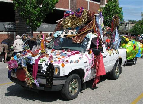 Your car parade stock images are ready. Art Tougeau - Wheeled Art Parade in Lawrence, Kansas
