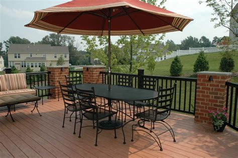 Deck Railing Ideas With Brick View S Of Deck Railing Ideas Awoodrailing Com