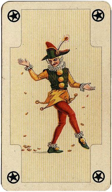 Antique French Lady Playing Cards Joker Playing Card Joker Card