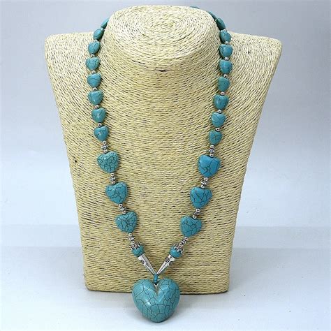 New Spring Summer Holiday Fashion Jewelry Handmade Blue Natural Semi