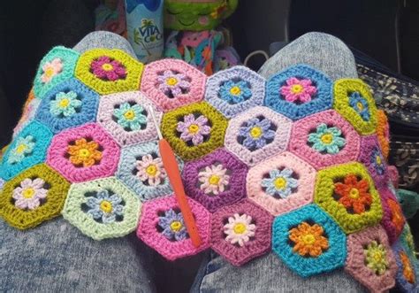 Crochet Unusual Hexagon Granny Squares See Bella Coco Hexagon Flower
