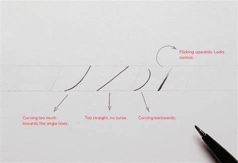 The Basic Calligraphy Strokes Guide Free Worksheet Lettering Daily