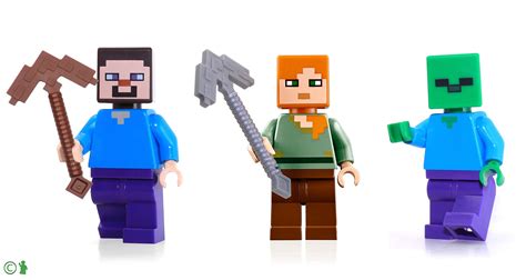 Buy Lego Minecraft Combo Pack Steve Alex And Zombie Minifigures