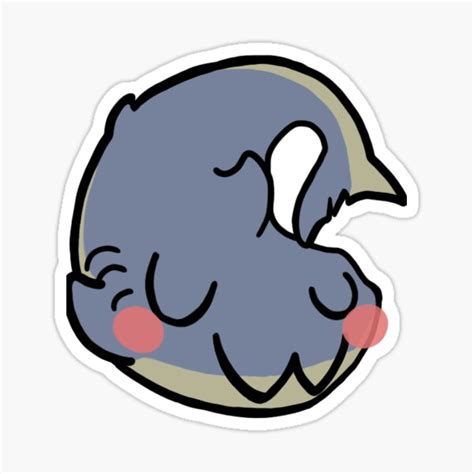 Cute Shark Uwu Face Sticker For Sale By Megafasht Redbubble
