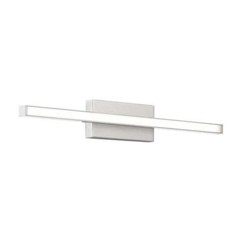 Parallax 18 In 1 Light Brushed Nickel LED Vanity Light Bar With