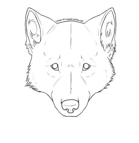 Graceful lines, in varying thicknesses, add energy and style to these designs. free_wolf_head_lineart_by_jinglez_luffles_yall-d4mmky6.png ...