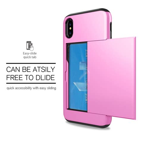 This combination of fabric and leather protects your iphone against scratches. For Apple iPhone X / 10 Thin Shockproof Credit Card Holder ...