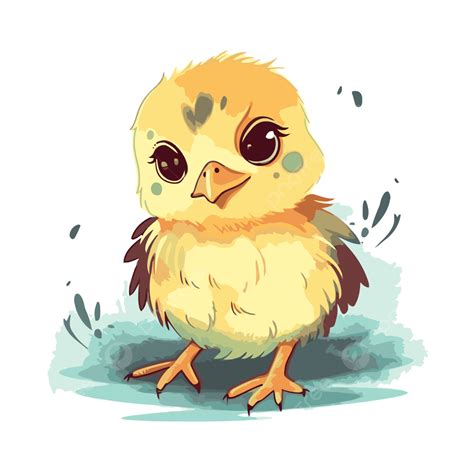Chick Clipart Small Yellow Baby Chicken Illustration By Sai Chang