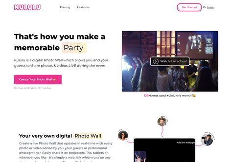 Kululu A Digital Photo Wall For Events And Parties Betalist