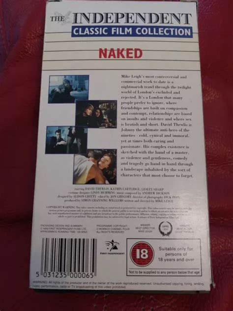 Naked Vhs David Thewlis Lesley Sharp The Indipendent Classic Film