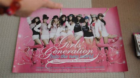 Snsd Girls Generation The 1st Asia Tour Into The New World Concert Cd Poster Unboxing Avi