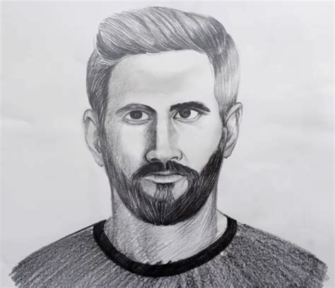 How To Draw Lionel Messi Step By Step