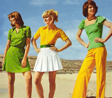 Colorful Womens Street Fashions In The Early 1970s Us Retro