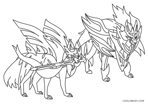 Pokemon Sword And Shield Lengendarry Coloring Pages Coloring Pages