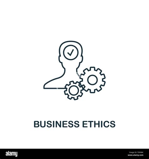 Business Ethics Icon Thin Line Design Symbol From Business Ethics