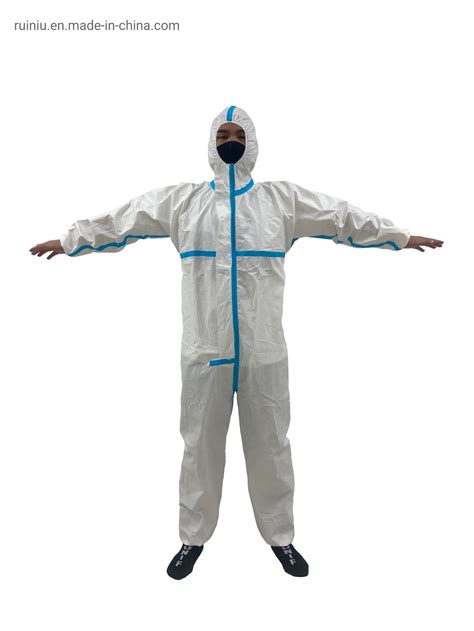 Isolation Protective Clothing Disposable Non Woven Protective Suit For